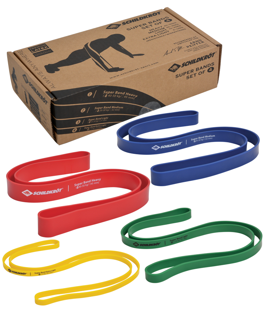 Schildkröt-Fitness: Super Bands Set of 4 | Fitnessbänder